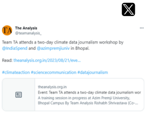 Team TA attends a two-day climate data journalism workshop by