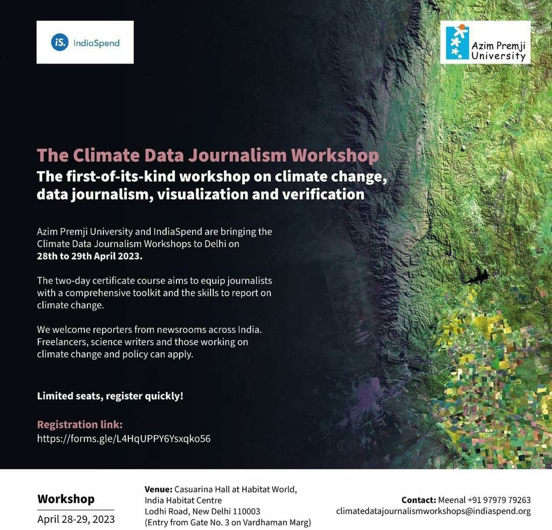 The Climate Data Journalism Workshop- Delhi edition